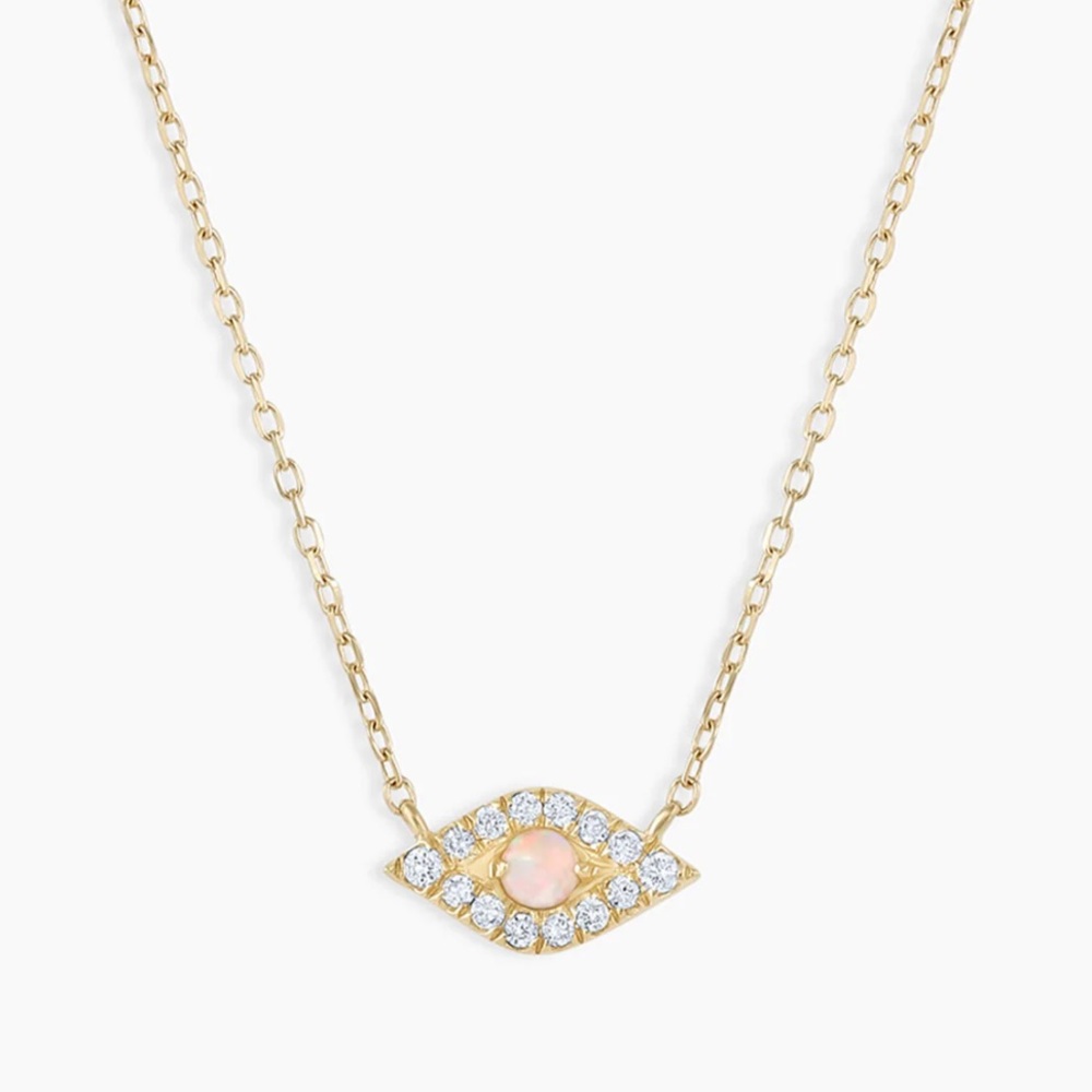 Gorjana Diamond Evil Eye Necklace